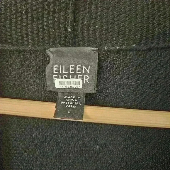 EILEEN FISHER Merino Wool Cardigan Beaded - Picture 2 of 5